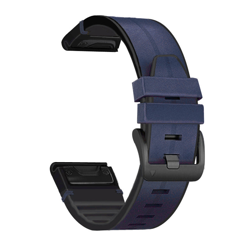 22MM PU Leather Surface+Silicone Smart Watch Band Strap for Garmin Watch 22MM PU Leather Surface+Silicone Smart Watch Band Strap for Garmin Watch